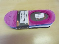 *Sketchers Liners 8pk Women's Size: 9-9.5