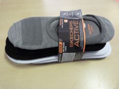 *Sketchers Active No Show Liner Socks Size: 9 - 9.5 8pk