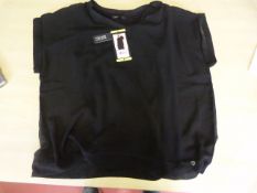 *Badgley Mischka Black V-Neck Top Size: S