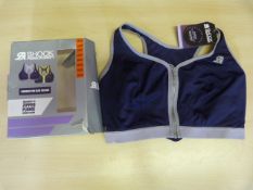 *Shock Absorber Zipped Plunge Sports Bra Size: 36D