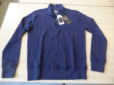 *Peter Worth Size: M Navy Zip Top
