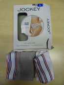 *Jockey Retro Stripe Cotton Briefs Size: L 2pk