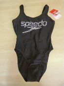 *Speedo Black One Piece Swimsuit Size: 10-32