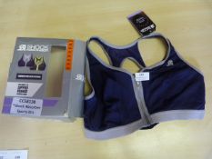 *Shock Absorber Zipped Plunge Sports Bra Size: 36C