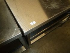 * 2000w*700d*950h ss prep bench inc 4 shelves