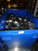 * assortment of stainless steel teapots