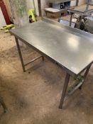 * prep table ss w x 1200 d 650 hx 900