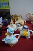 Five Novelty Teapots