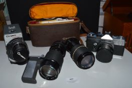 Petri TTL Camera, Crown Automatic 8mm Cine Camera plus Lenses etc.