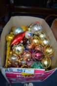 Box of Christmas Baubles