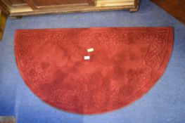 Burgundy Half Moon Rug