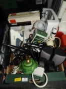 Electrical Items Including Irons, Lamps, etc.