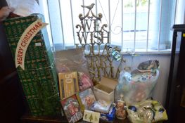 Christmas Decorations Including Brass 