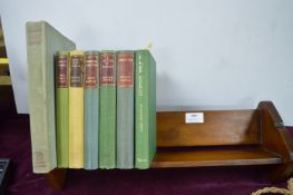 Vintage Wooden Book Rack and Books