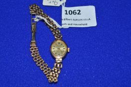 9ct Gold Ladies Wristwatch (AF)
