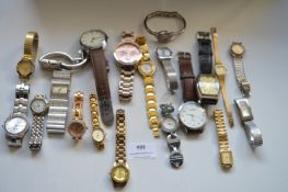 Tub of Assorted Ladies & Gents Wristwatches