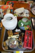 Tray Lot of Collectibles, Costume Jewellery, Lighters, etc.