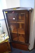 Mahogany Effect Corner Cupboard