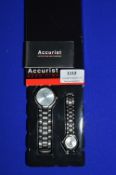 Accurist Ladies & Gent Wristwatch Gift Set