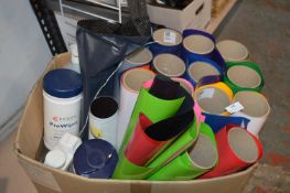 16 Rolls of Assorted Coloured Film & Industrial Cleaning Wipes