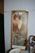 Framed Alphonse Mucha Reproduction Print