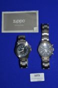 Two Zippo Gents Wristwatches