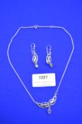 925 Sterling Silver Necklace and Earring Set
