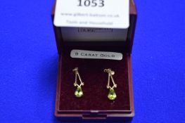 Pair of 9ct Gold Drop Earrings