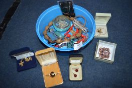 Tub of Costume Jewellery; Necklaces, Pendants, etc.