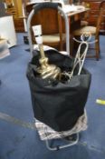 Shopping Trolley and Contents, Wire Baskets, Table Lamp, etc.