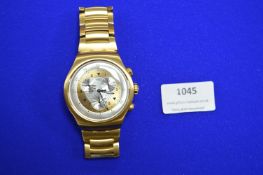 Swatch Irony Divers Watch with Brushed Gilt Finish