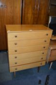 Six Drawer Retro Bedroom Chest