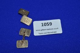 Pair of 9ct Gold Cufflinks ~6.4g