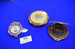 Two Compacts and a Miniature Photo Frame