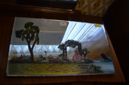 Vintage Painted Mirror