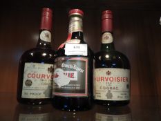 Two Bottles of Courvoisier and a Bottle of Drambuie