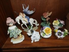 Ceramic Flower Posies, Figurines, Unicorns, etc.