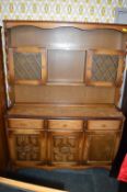 Dresser with Leaded Glazed Cabinets (AF)