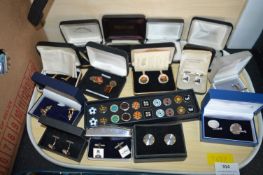 Tray Lot of Boxed Cufflinks