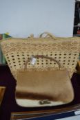 Pony Skin Handbag and a Wicker Bag