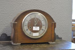 1930's Oak Mantel Clock