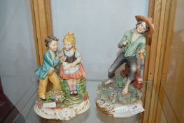 Two Capodimonte Figures