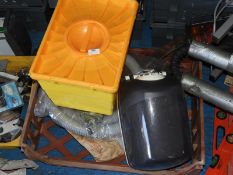 *Tray Containing Paper Towel Dispenser, Sharps Bin, Vacuum Hose, etc.