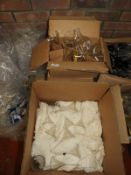 *Seven Boxes Containing Pyrex and Other Laboratory Funnels