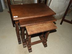 *Oak Nest of Three Tables
