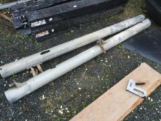 *Pair of Galvanised Gate Posts