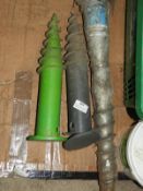 *Three Rotary Clothes Line Ground Anchors