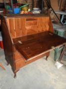 *oak Bureau with Fitted Interior