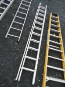 *Youngman Twenty Two Rung Aluminium Extending Ladder