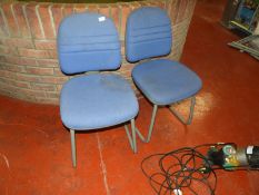 *Pair of Blue Office Chairs